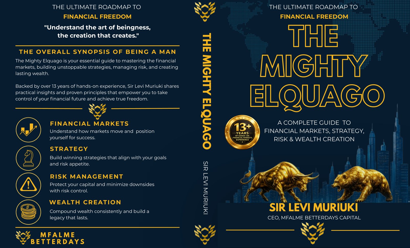 Front, spine and back cover of The Mighty ELQUAGO
